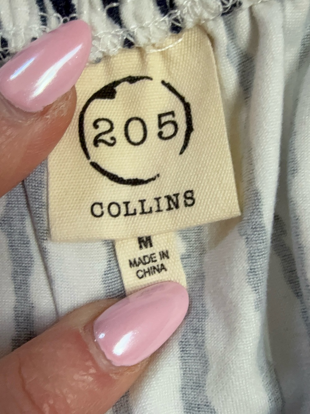 NWT 205 Collins women’s striped Off the Shoulder mini dress. Size medium - Picture 10 of 13